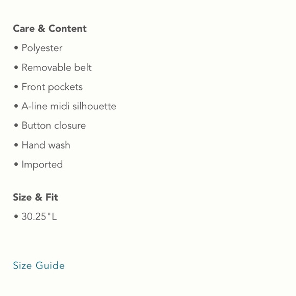 Anthropologie Current Air Belted A-Line MIDI Skirt Size L. - Picture 9 of 10